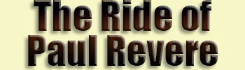Ride of Paul Revere, The