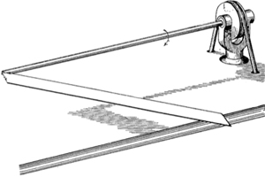 Drawing of the first straw making machine