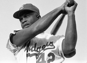 First African American to play Major League baseball
