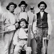 A group of carpenters from 1840