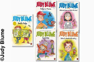 A few of the many books penned by Judy Blume