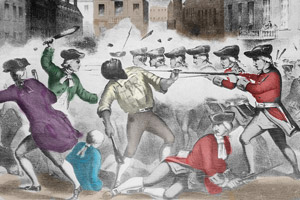 The shooting of Crispus Attucks