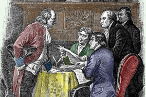 The writers drafting the declararion
