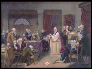 Saying a prayer before the Congress began