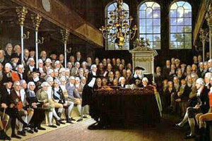 British Parliament passing the Stamp Act