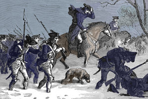 The winter was harsh for the soldiers.