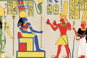 Bringing gifts to Amun