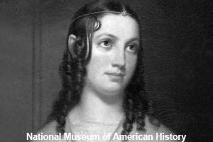 Julia Tyler as a young woman