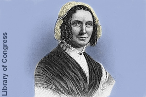 A drawing of Abigail Fillmore