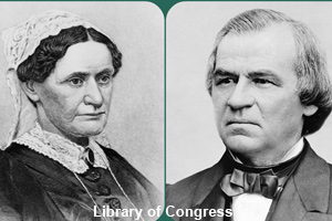 Eliza and Andrew Johnson