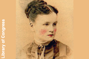 A drawing of Ida McKinley as a child