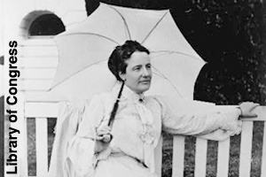 Edith Roosevelt in the White House garden