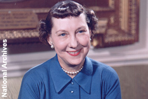The official photo of Mamie Eisenhower