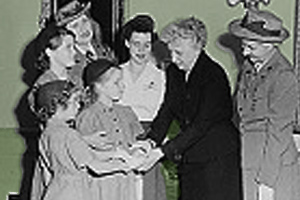 Bess Truman worked with <br>the Girl Scouts of America.