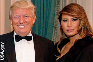 President and First Lady Trump