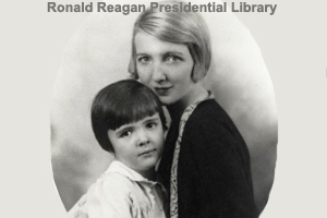 A young Nancy with her mother