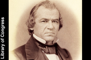 Johnson as Senator in 1859