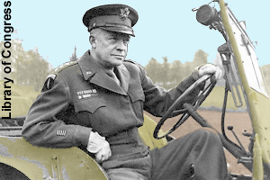 General Eisenhower commanding forces <br>during World War II