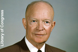 Photo of President Eisenhower in 1959
