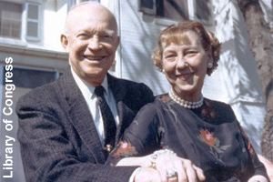Dwight and Mamie Eisenhower <br>after his presidency
