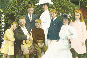 President and Mrs. Roosevelt and their children