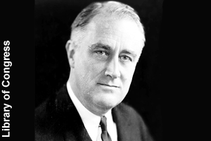 Photo of President Roosevelt in 1933