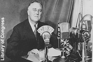 Roosevelt often spoke to Americans