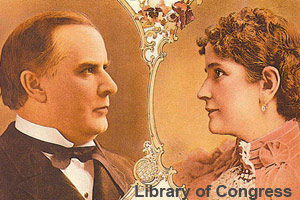 Drawing of William and Ida McKinley
