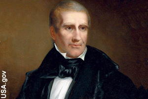 A portrait of William Henry Harrison