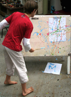 Painting like Pollock