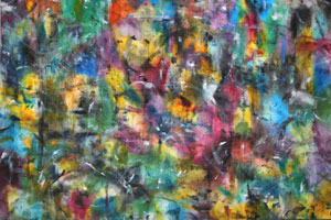 Abstract painting Pollock style