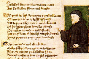 Copy of the poem by Chaucer