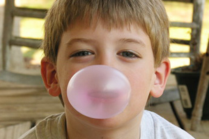 Bubble gum is fun!