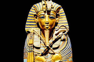 Solid gold mask of Tutankhamen