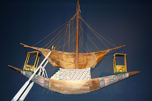 Boat model found in Tutankhamen's tomb