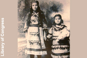 Two Abenaki children