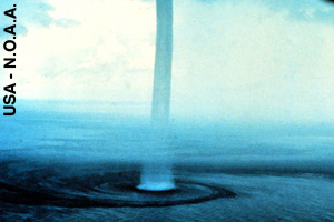 A tornado over water is called a waterspout.